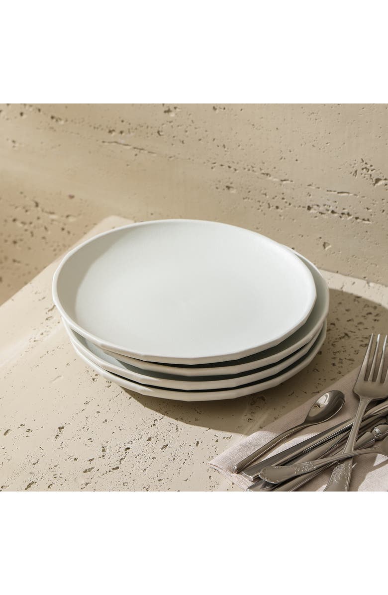 Stone Lain Rio Stoneware 4-Piece Salad Plate Set, Alternate, color, Beige