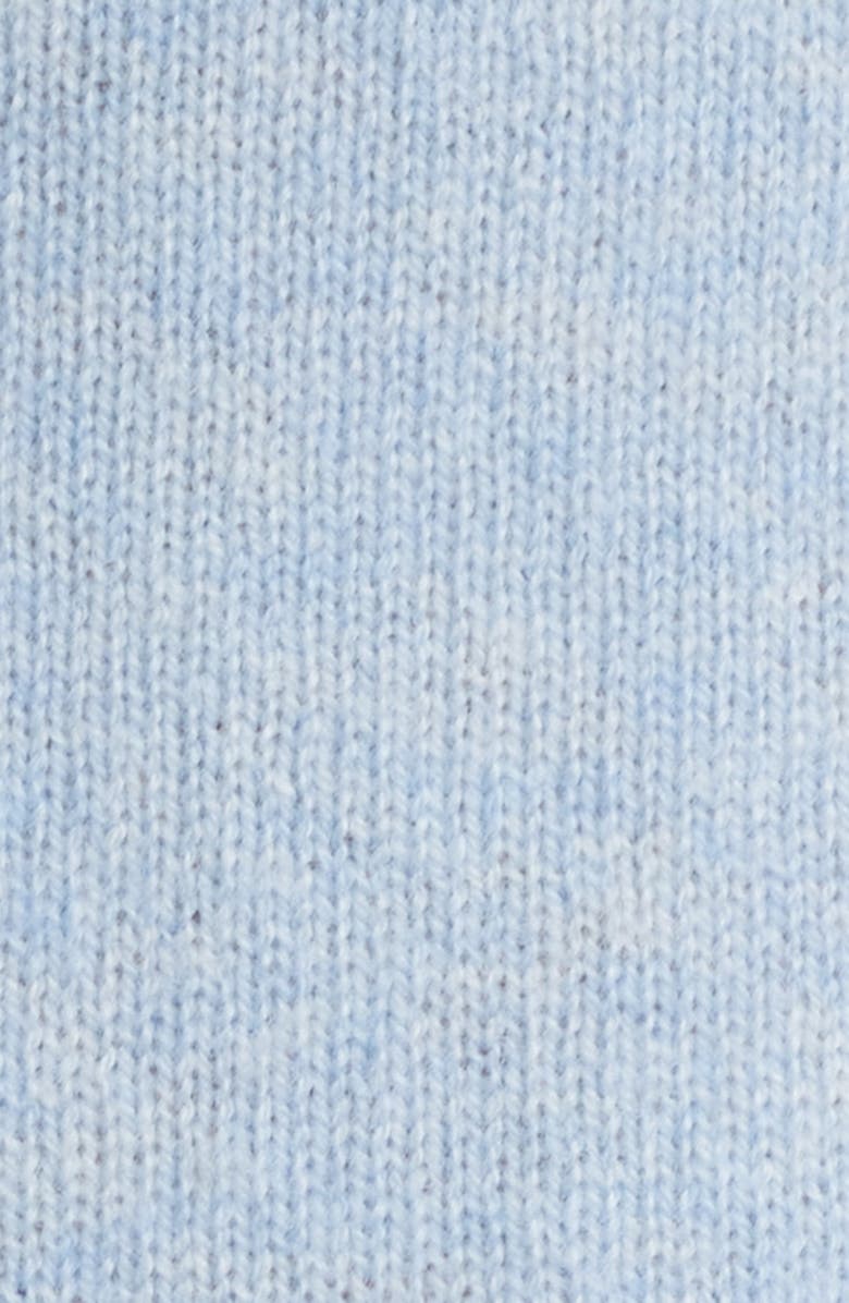 Griffen Contrast Trim Wool & Cashmere Crewneck Sweater, Alternate, color, Light Blue