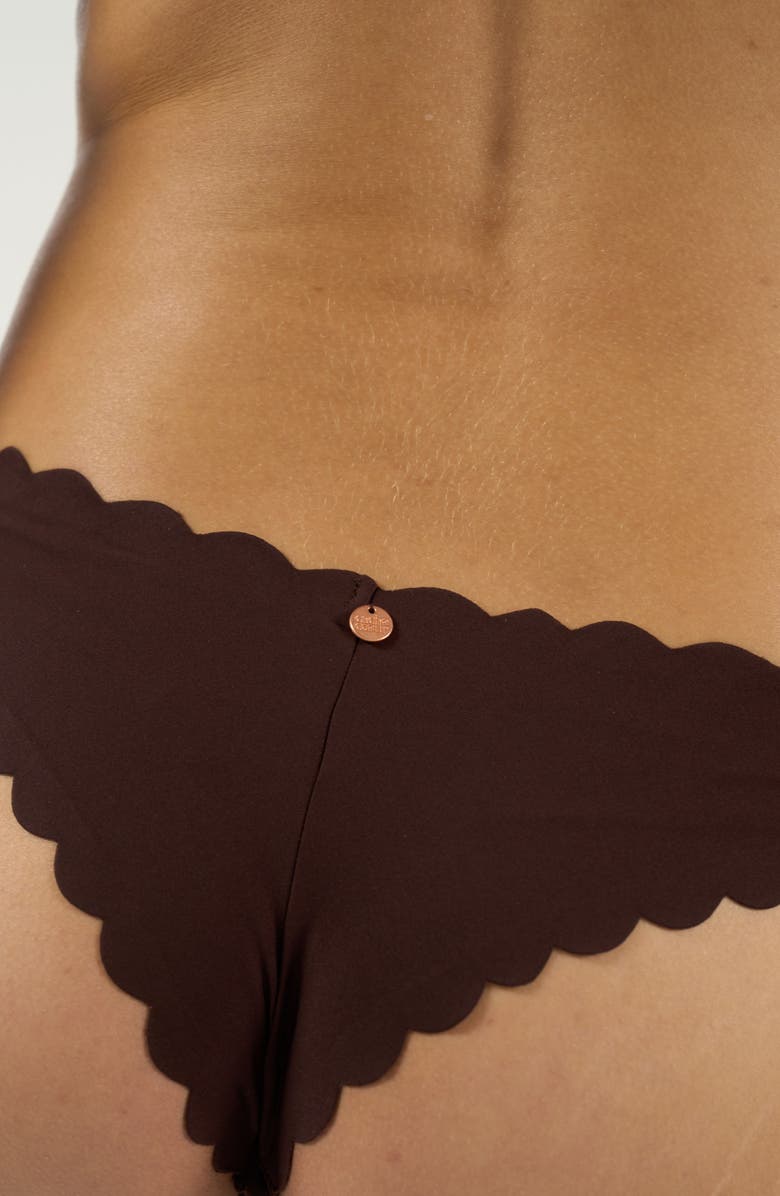 Cache Coeur Skin Low Waist Maternity Tanga, Alternate, color, Chocolate