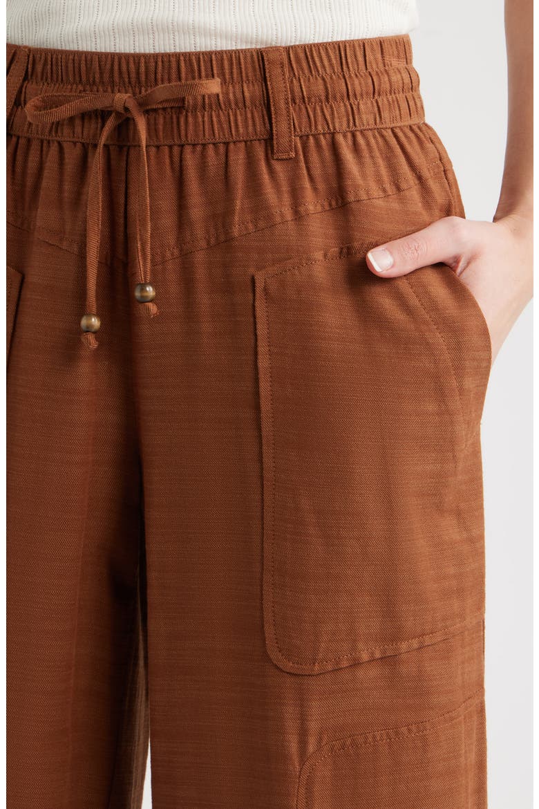 Skyrise Wide Leg Pants, Alternate, color, PECAN
