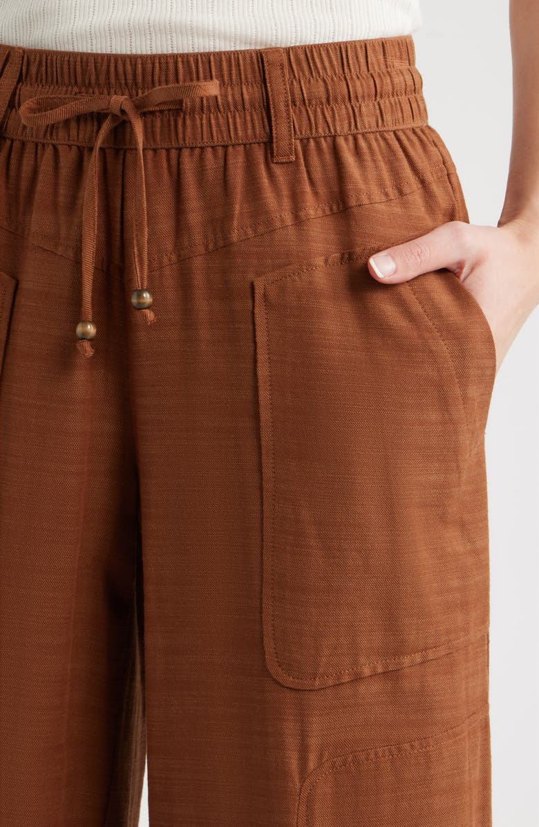 Wit & Wisdom Skyrise Wide Leg Pants, Alternate, color, Pecan