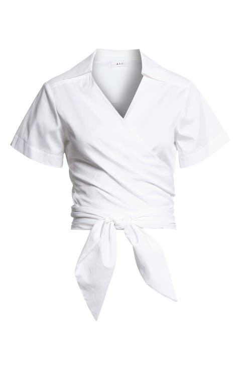 Brielle Tie Front Cotton Top