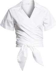 A.L.C. Brielle Tie Front Cotton Top