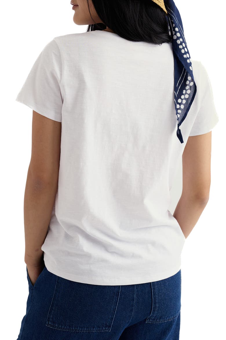 Kellow V-Neck Organic Cotton T-Shirt, Alternate, color, SALT