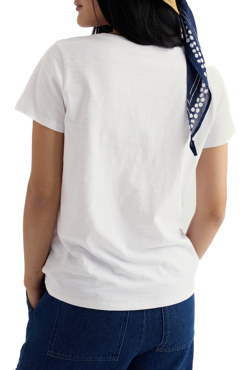 Seasalt Cornwall Kellow V-Neck Organic Cotton T-Shirt, Alternate, color, Salt
