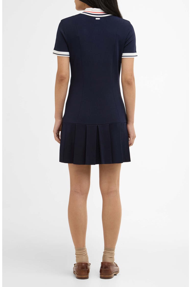 Hollington Knit Polo Minidress, Alternate, color, NAVY