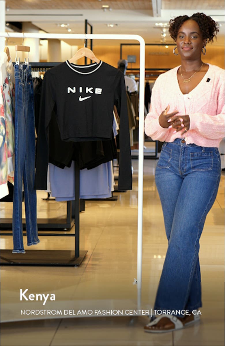 Sportswear Chill Slim Long Sleeve Crop T-Shirt, sales video thumbnail