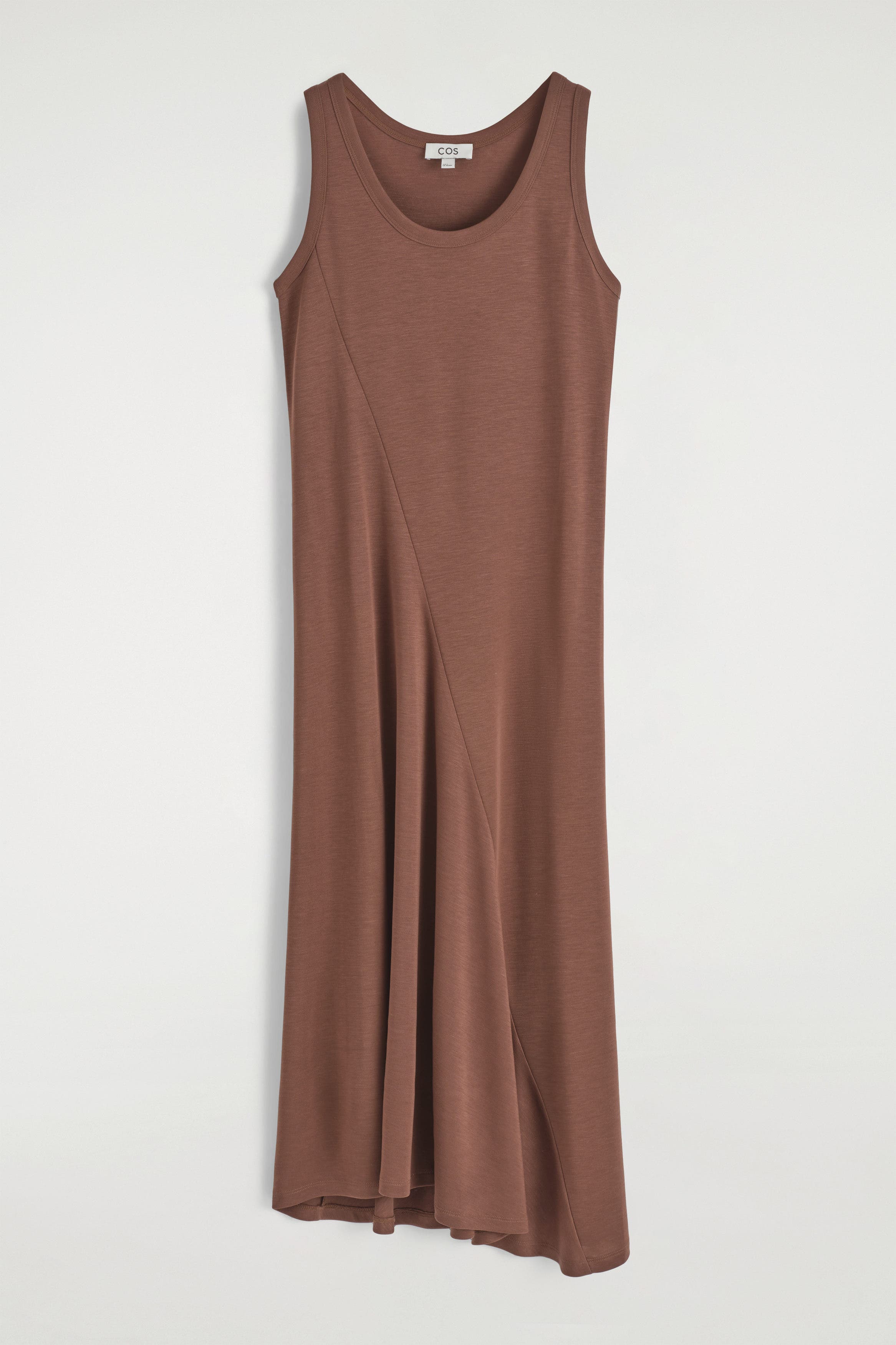 COS Asymmetric Jersey Midi Dress (Women)