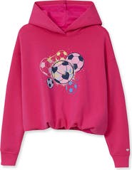 Lands' End Girls Long Sleeve Bubble Active Hoodie