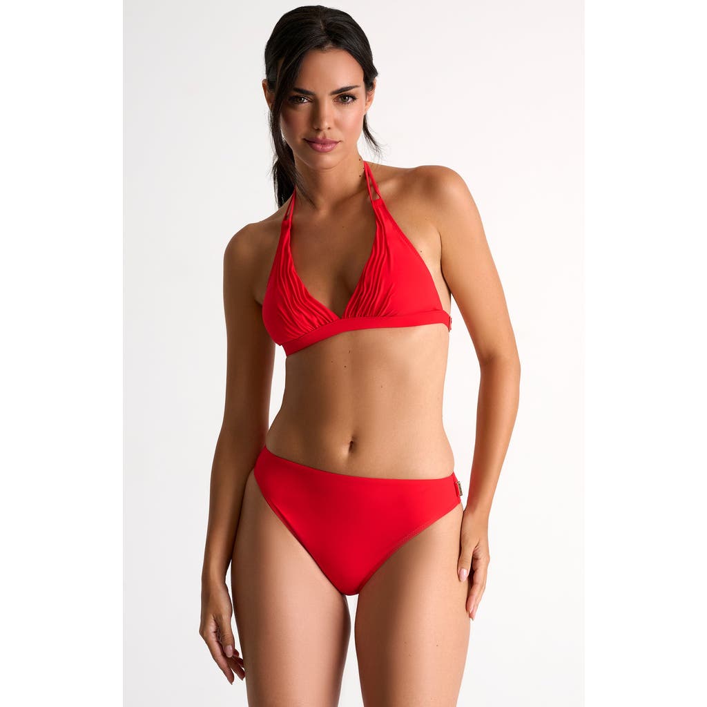 SHAN SHAN HIGH-WAISTED BRAZILIAN BIKINI BOTTOM