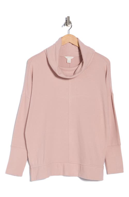 Caslon ® Cowl Neck Long Sleeve Tunic Top In Pink