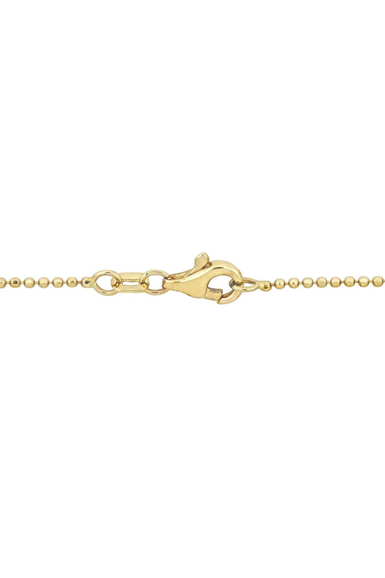 Diamond Symbol Station Necklace 14k Gold, Alternate, color, Clover