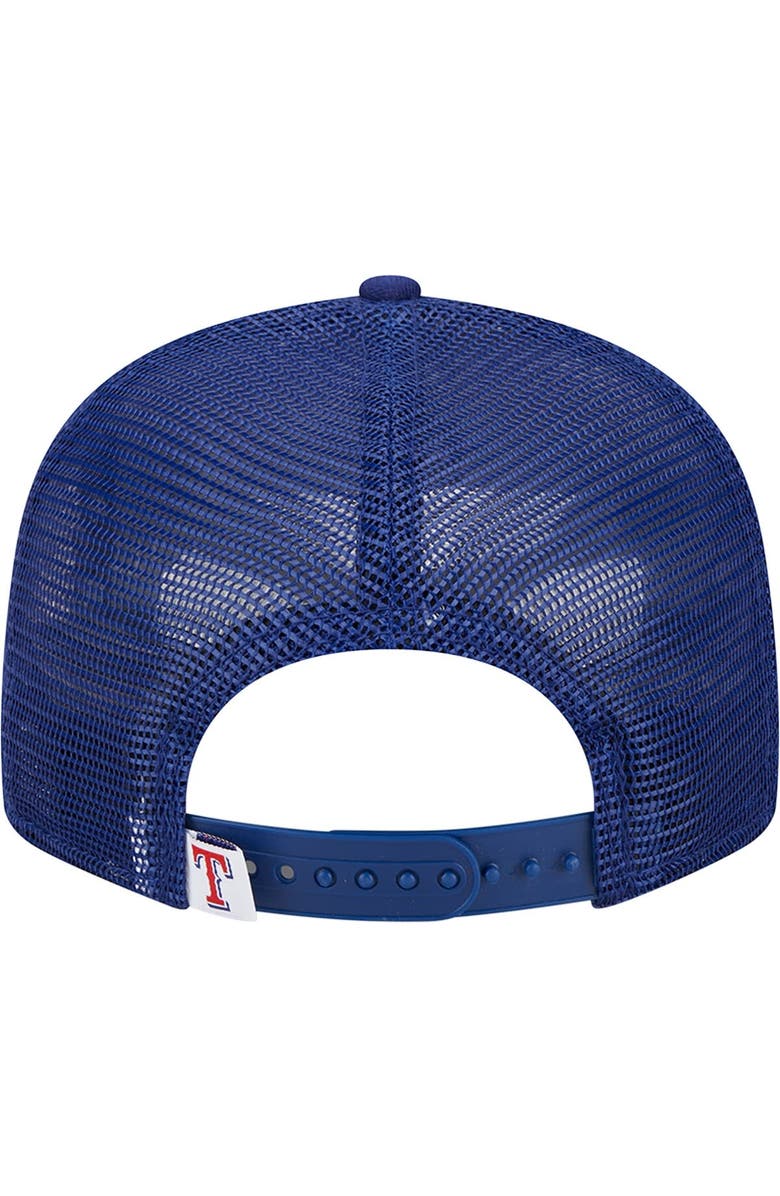 New Era Men's New Era Royal Texas Rangers Team Color Trucker 9FIFTY Snapback Hat, Alternate, color, Royal