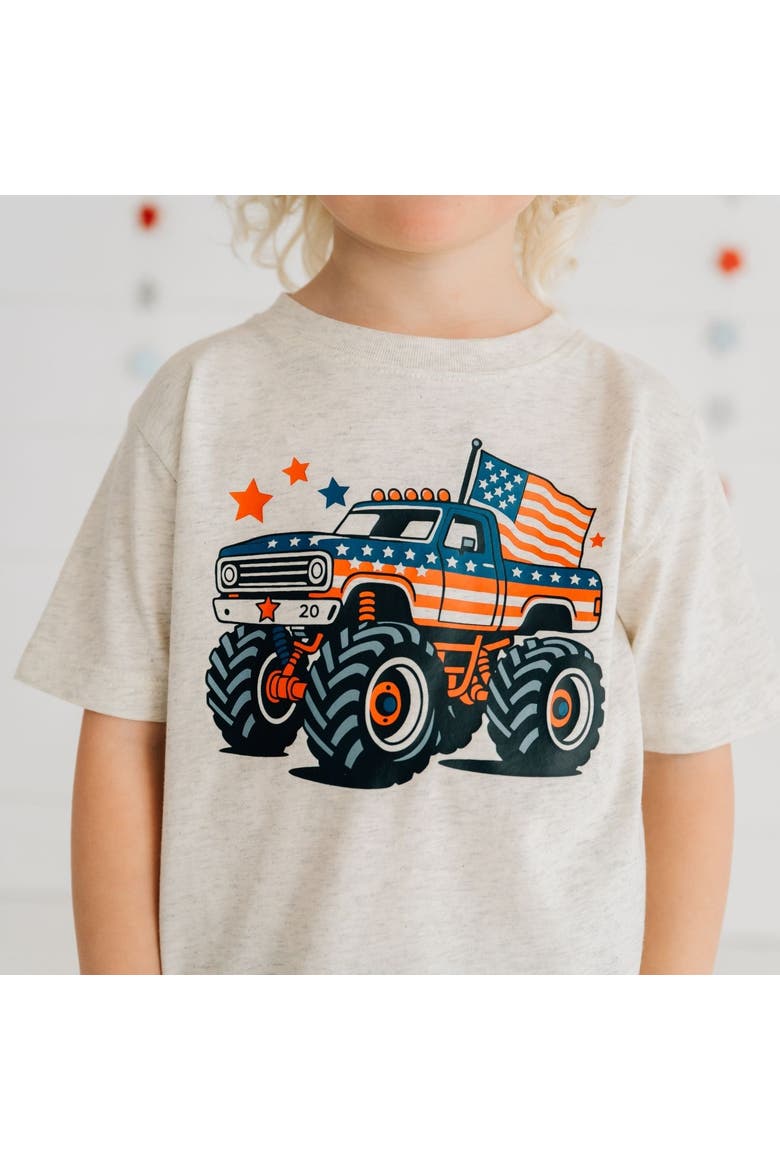 American Monster Truck Short Sleeve T-Shirt, Alternate, color, Natural Heather