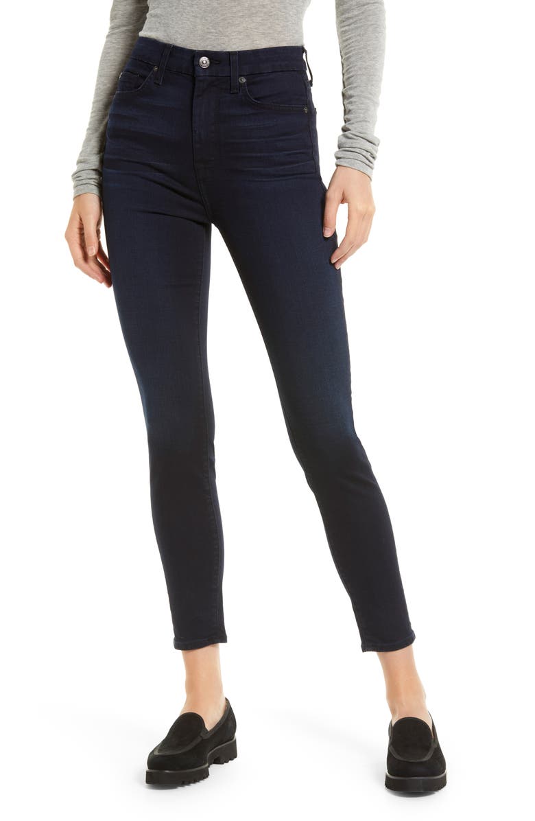 7 For All Mankind High Waist Ankle Skinny Jeans, Main, color, 