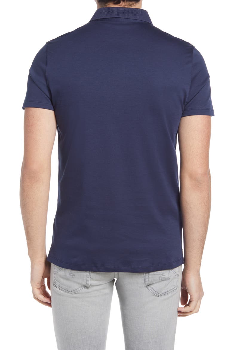 Men's Georgia Pima Cotton Polo, Alternate, color, BLUE NIGHT