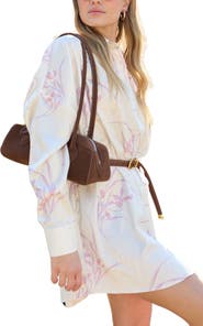 Lily and Lionel London Kristy Button Down Large Floral Shirtdress