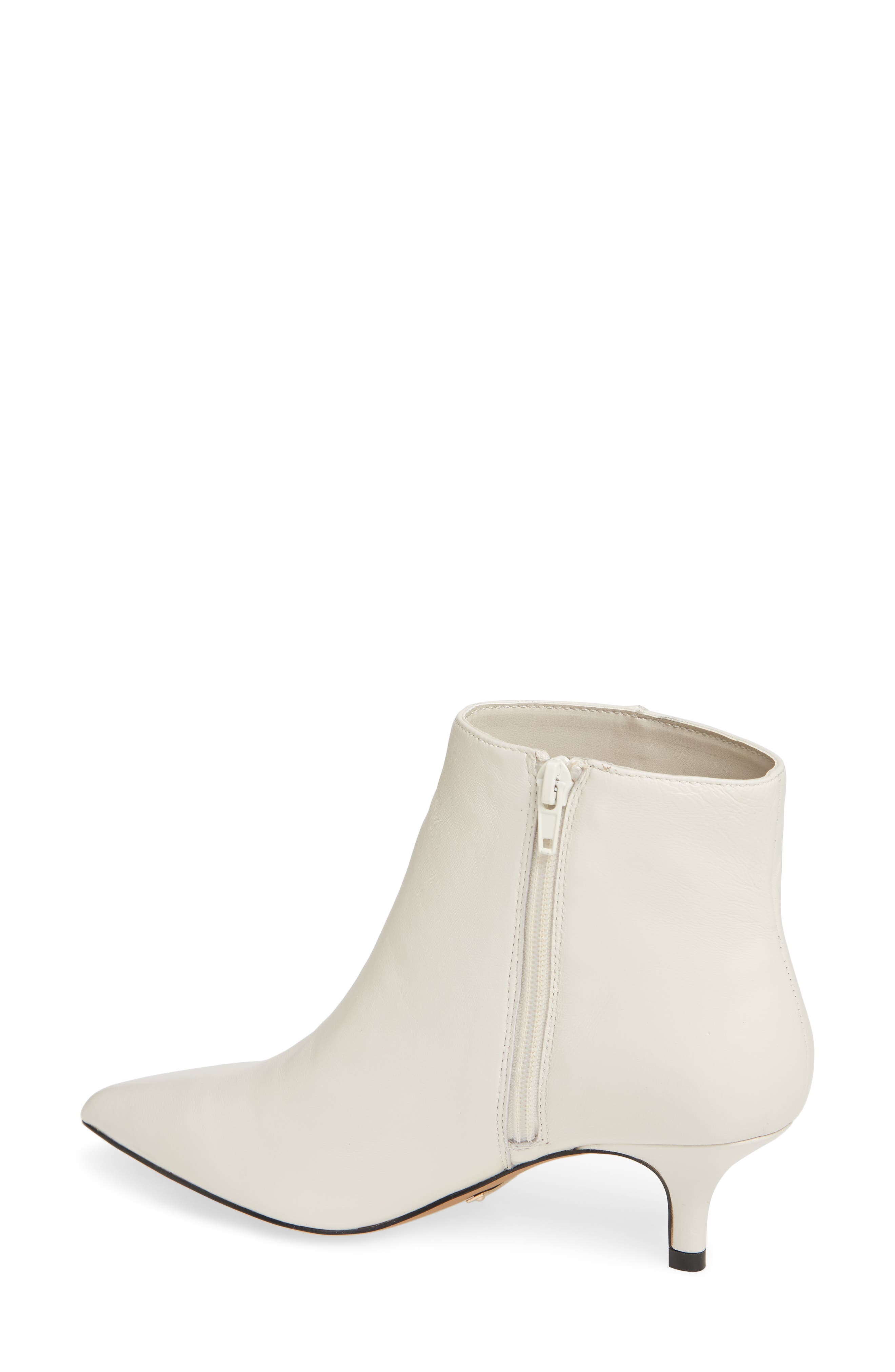 Damiana Bootie, Alternate, color, WHITE LEATHER