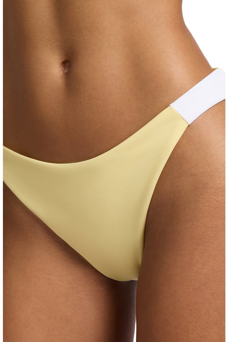 Lucie Bikini Bottom, Alternate, color, Limoncello/White