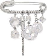 Kate Spade New York Opulence Cubic Zirconia Safety Pin Brooch