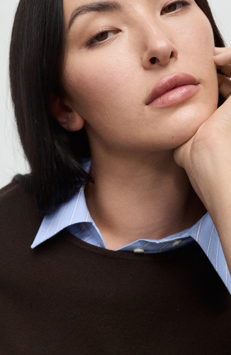 MANGO Fine Gauge Crewneck Sweater, Alternate, color, 