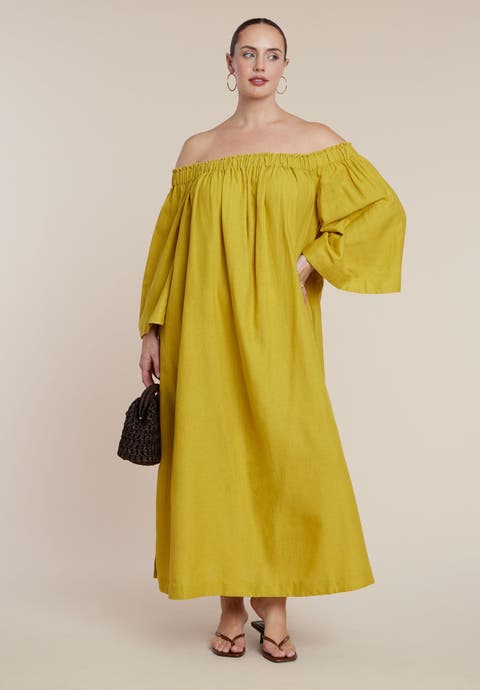 Off The Shoulder Easy Maxi Dress (Plus)