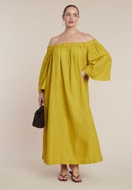 ELOQUII Off The Shoulder Easy Maxi Dress