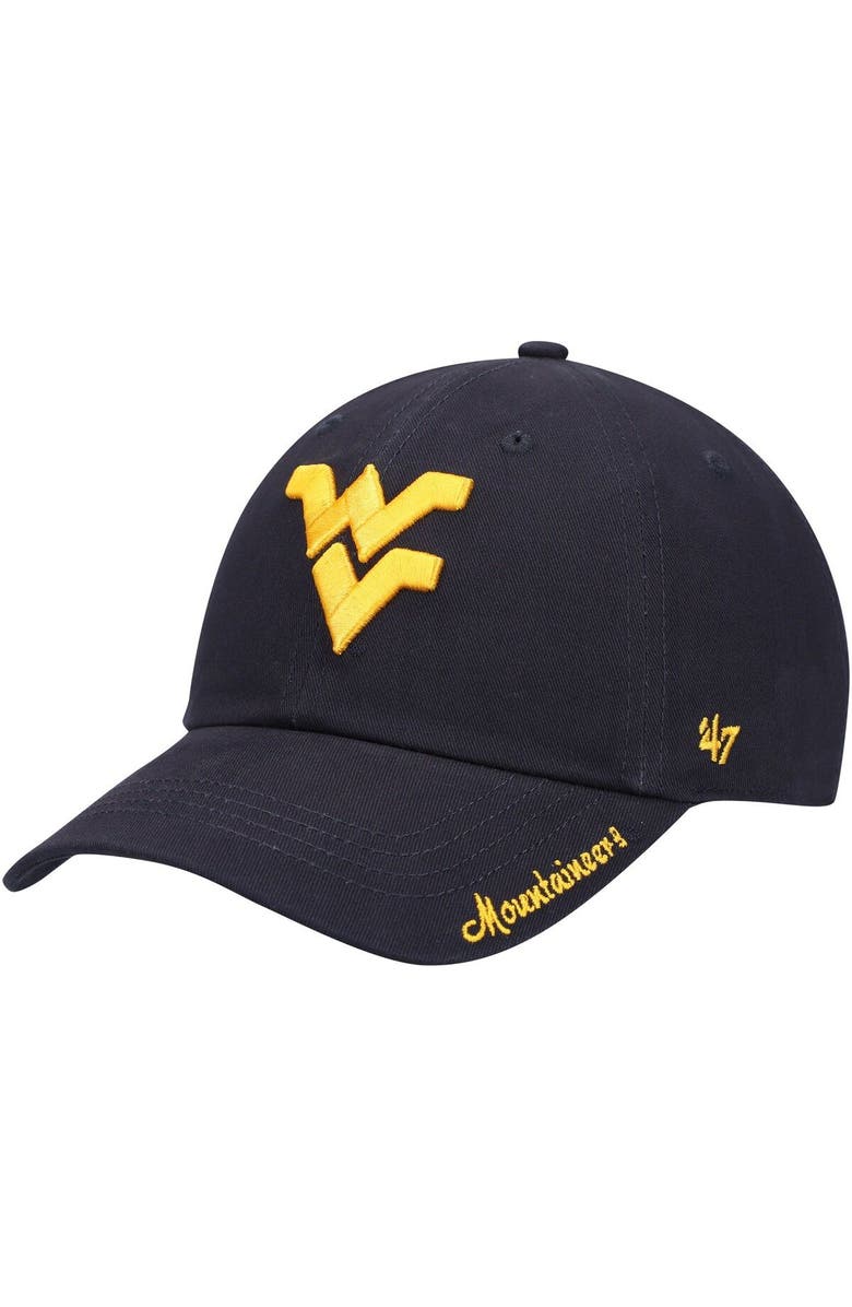 '47 Women's '47 Navy West Virginia Mountaineers Miata Clean Up Logo Adjustable Hat, Main, color, Navy