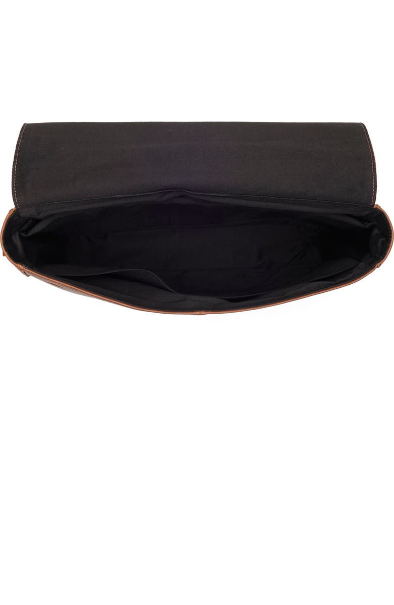 Johnston & Murphy Pebbled Leather Messenger Bag, Alternate, color, Tan