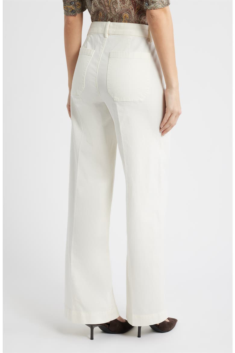 The Modernist High Waist Straight Leg Pants, Alternate, color, CREAM