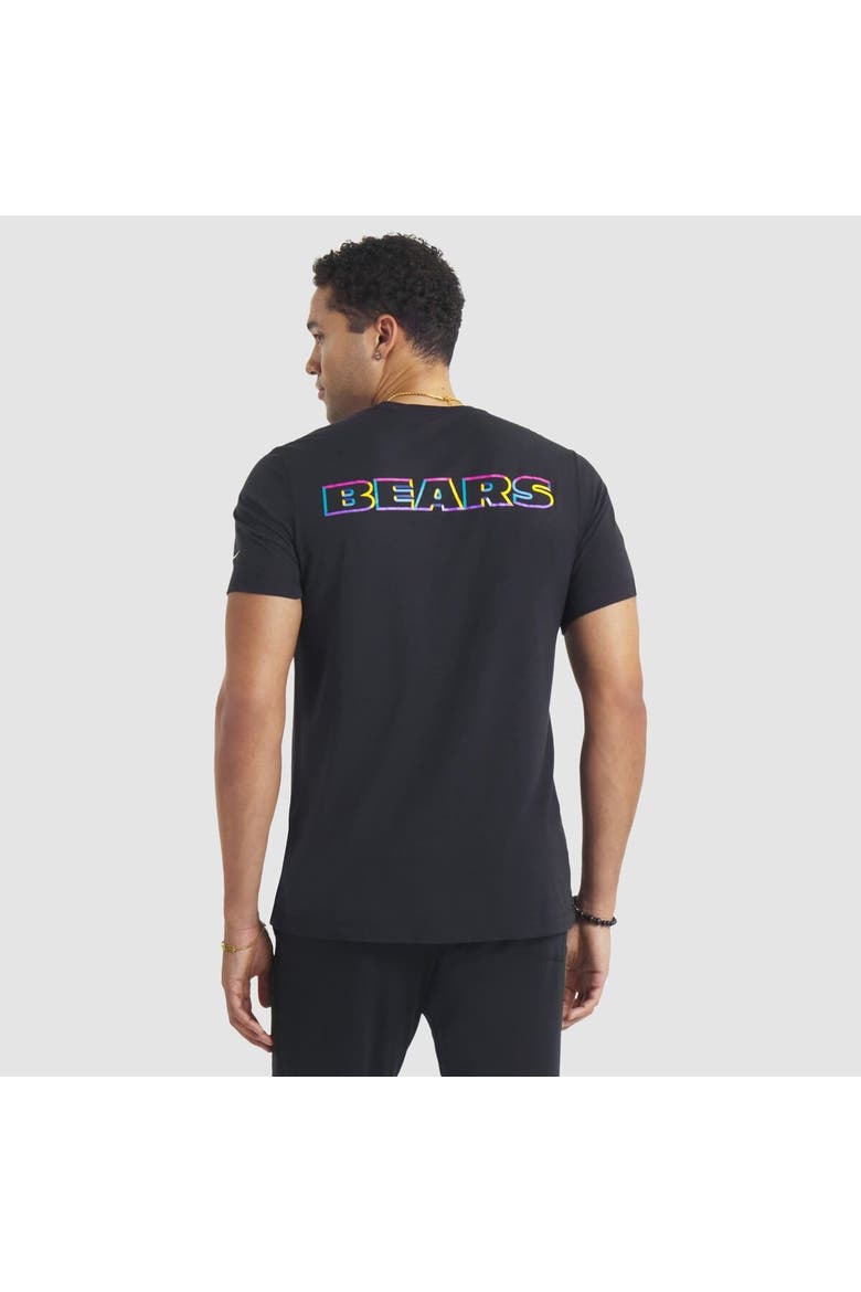 Men's Nike Black Chicago Bears 2025 NFL Crucial Catch Tri-Blend Dri-FIT T-Shirt, Alternate, color, Black