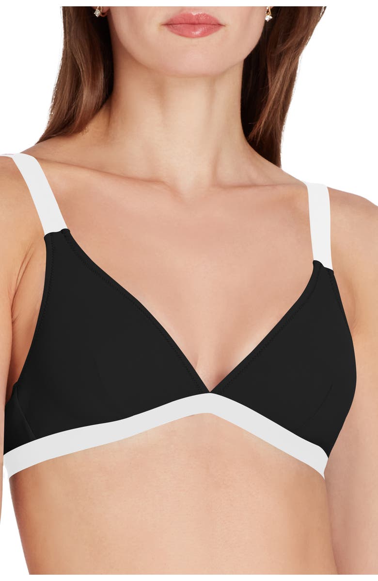 VALIMARE St Barths Colorblock Bikini Top, Alternate, color, Black