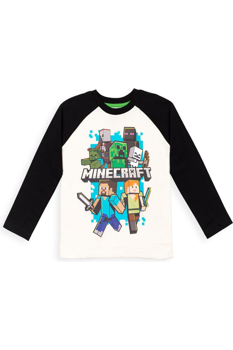 Long Sleeve T-shirt 2-pack (little Kid & Big Kid), Alternate, color, Ivory Green