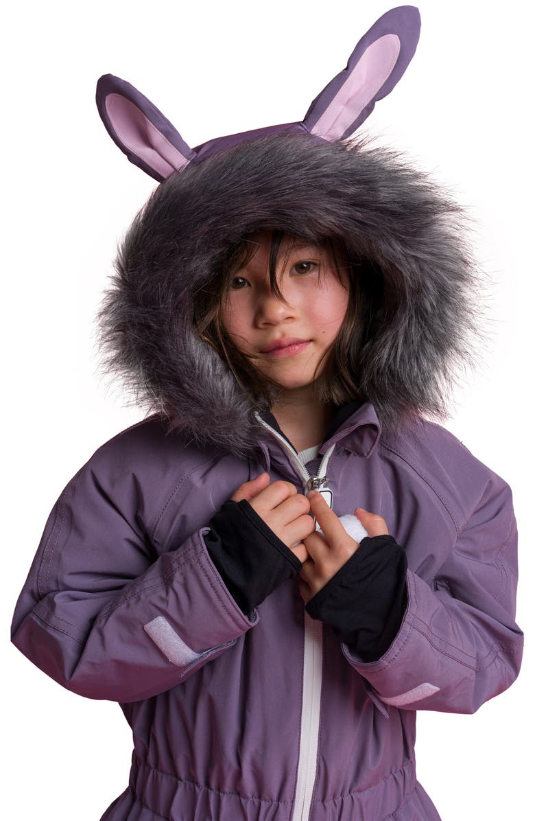 Roarsome Hop the Bunny Ski Suit, Alternate, color, Purple