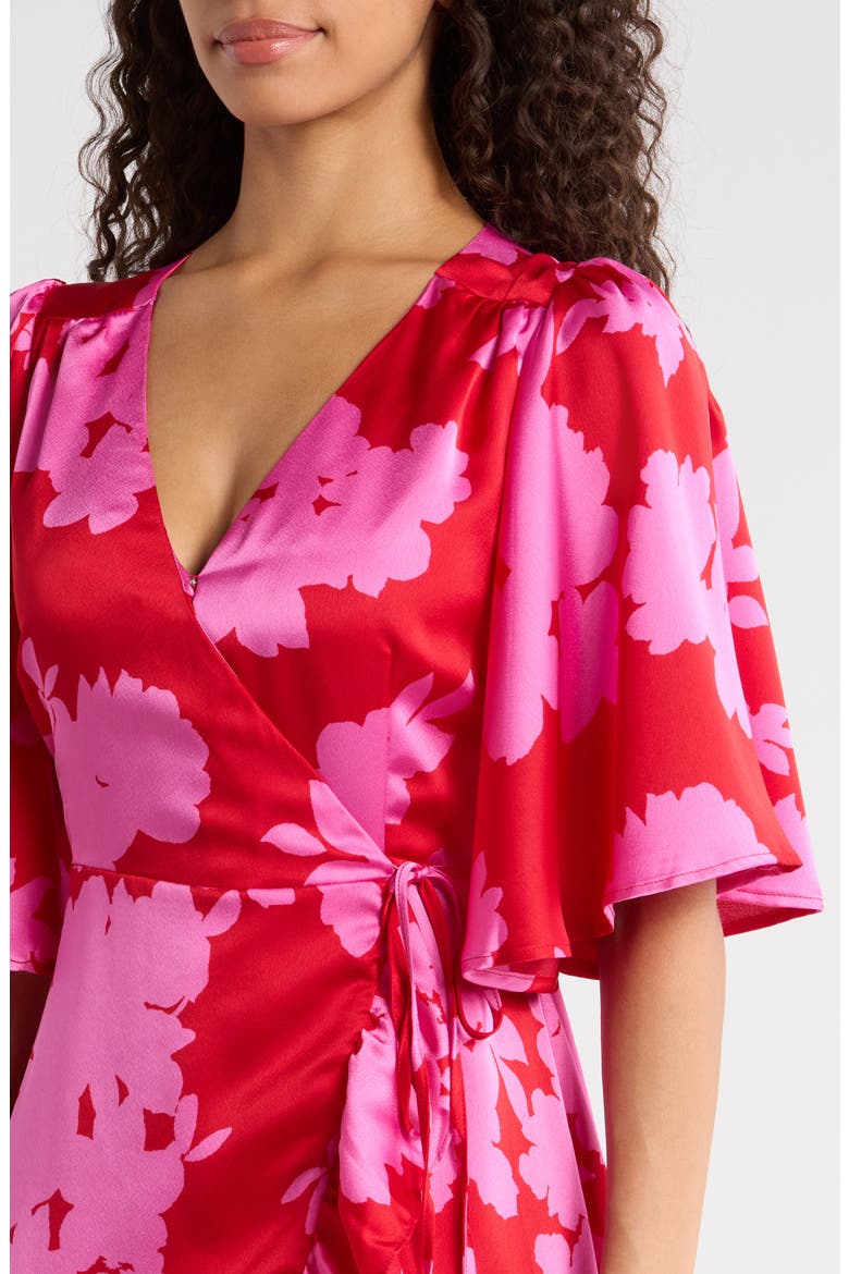 Burning Love Abelia High Low Maxi Dress, Alternate, color, CHERRY-PINK