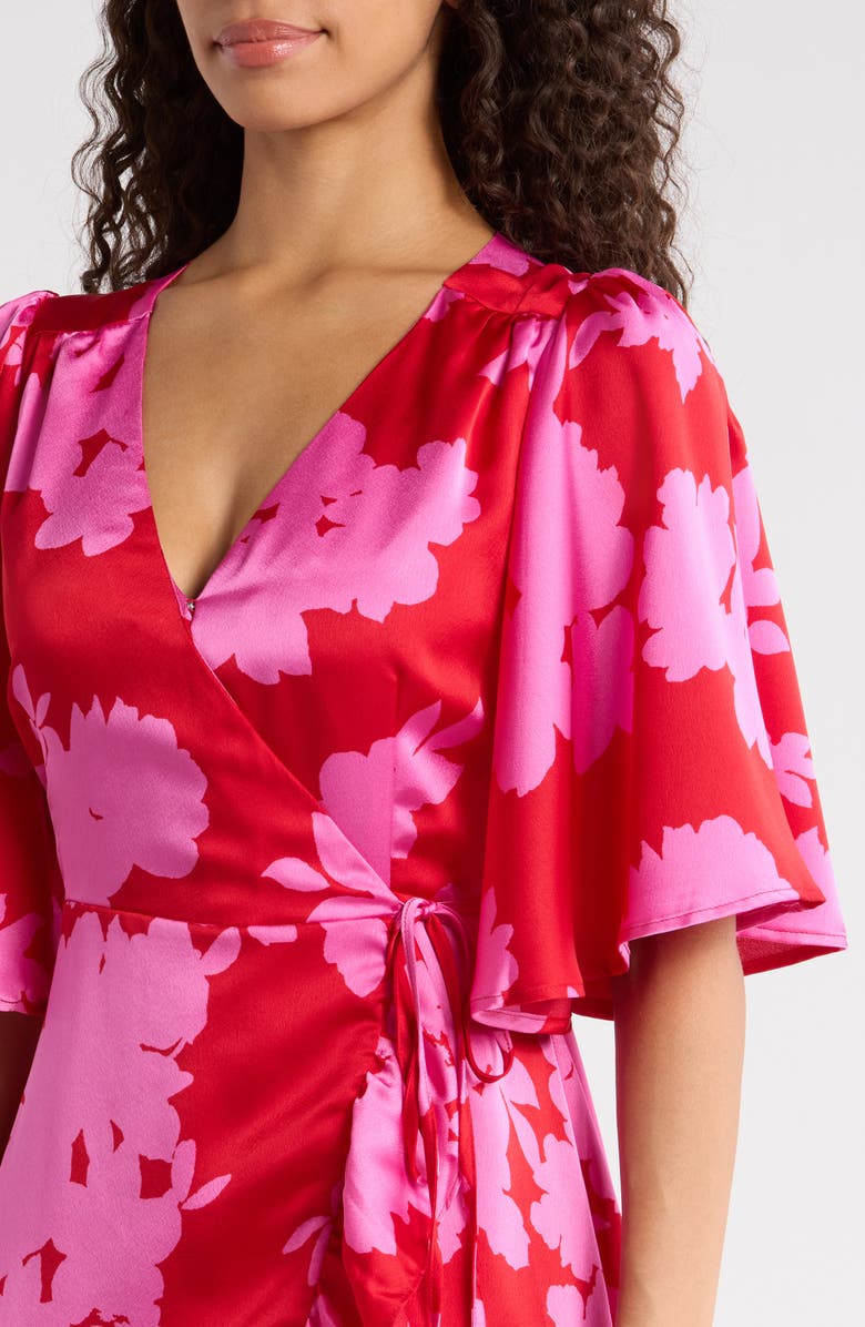 SUGARLIPS Burning Love Abelia High Low Maxi Dress, Alternate, color, Cherry-Pink