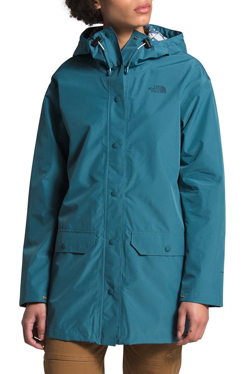 The North Face Liberty Woodmount Water Repellent Recycled Raincoat, Main, color, 