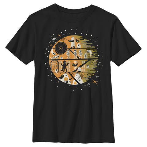 Boy's Star Wars Halloween Death Star  Graphic T-Shirt