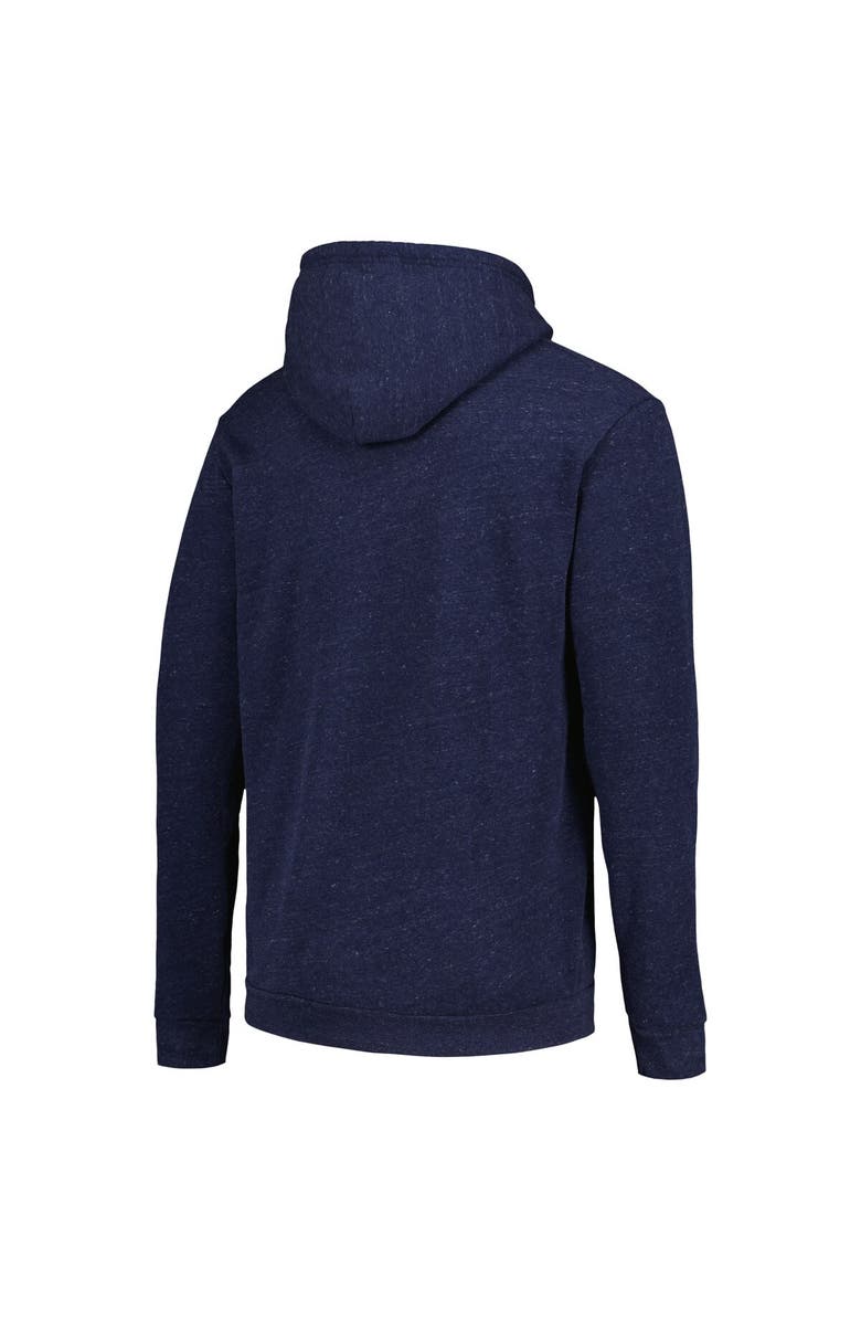 HOMEFIELD Men's Homefield Navy Kansas Jayhawks Tri-Blend Pullover Hoodie, Alternate, color, Navy