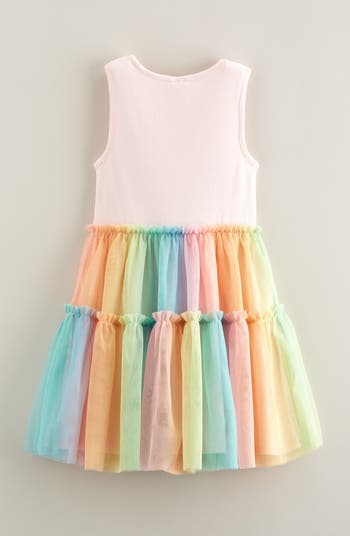 Kids' Tiered Rainbow Tutu Dress