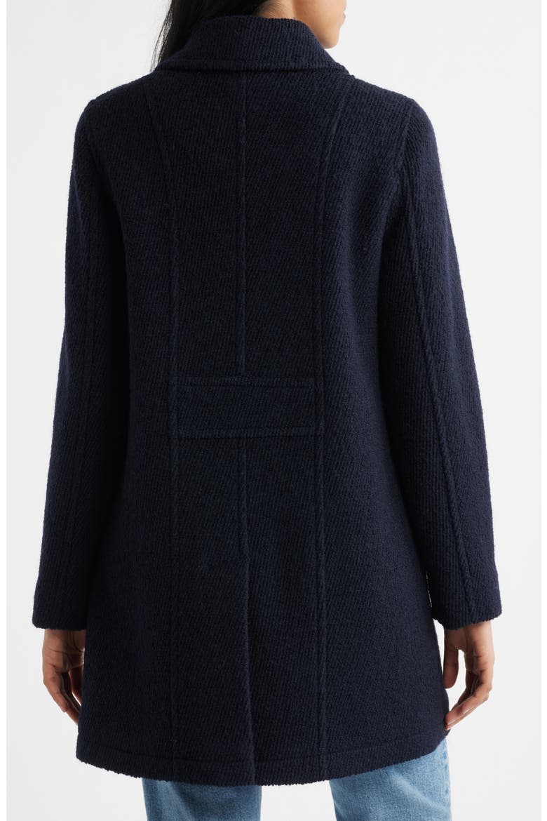 Crested Button Coat, Alternate, color, NAVY