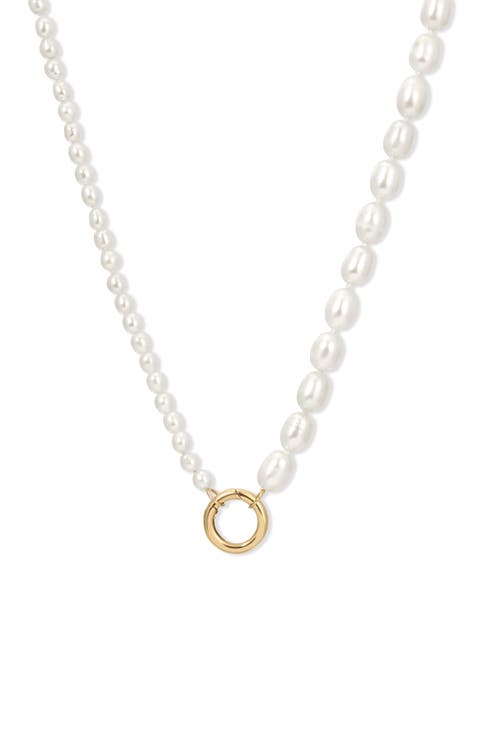 Half-Half Freshwater Pearl Necklace