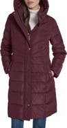 Cole Haan Hooded Taffeta Puffer Coat