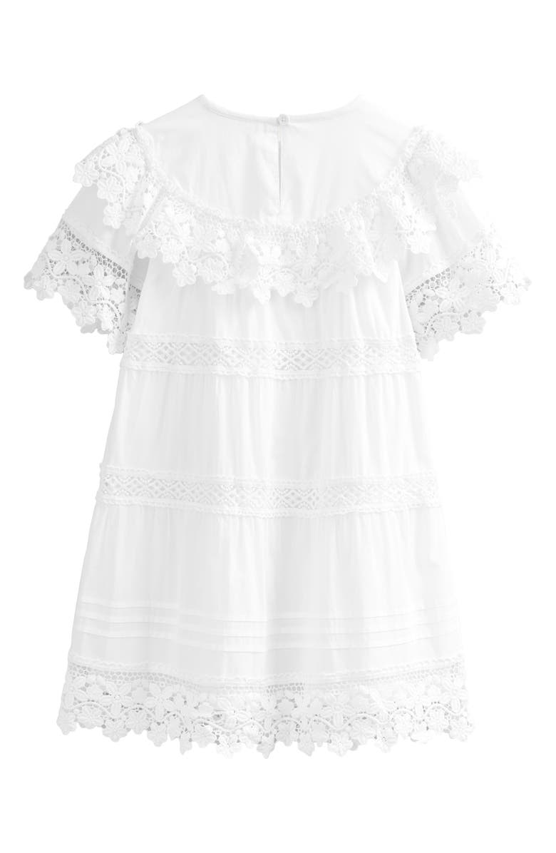 Mini Boden Kids' Lace Tiered Dress, Alternate, color,