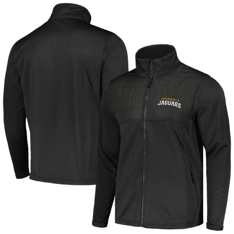 Men's Dunbrooke Heather Black Jacksonville Jaguars Explorer Tech Full-Zip Jacket
