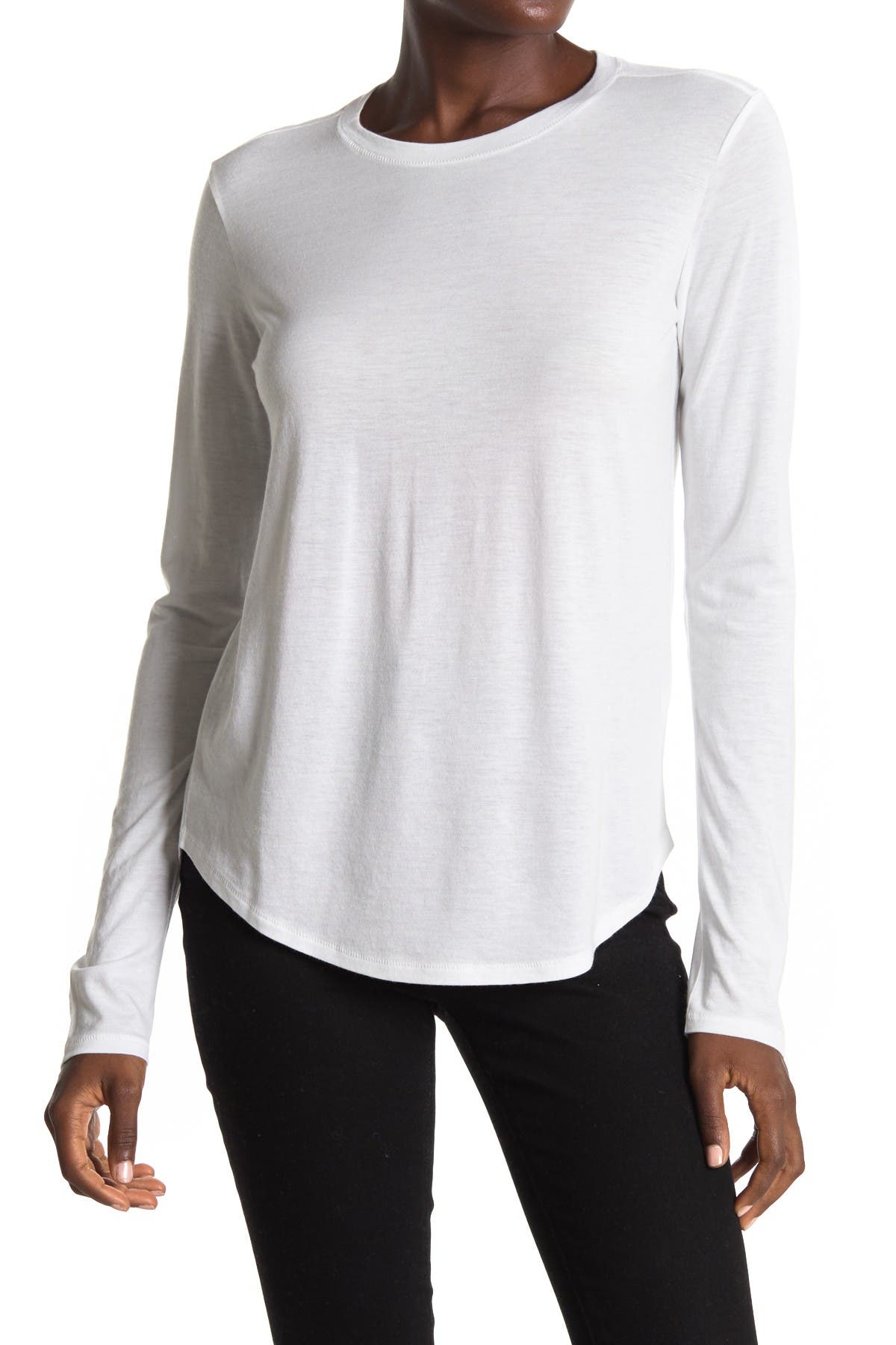 Vince Little Boy Long Sleeve Crew Neck Top