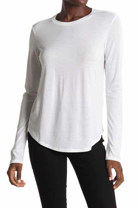 Vince Little Boy Long Sleeve Crew Neck Top