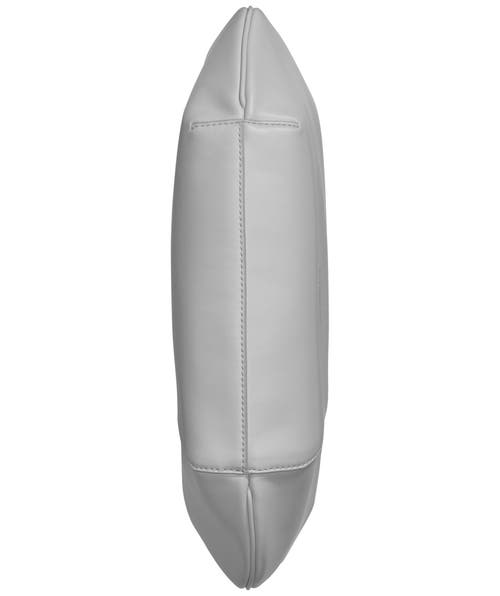 Donna Karan Baldwin Large Shoulder With Leather Wrapped Rounded Handle In Pearl Grey