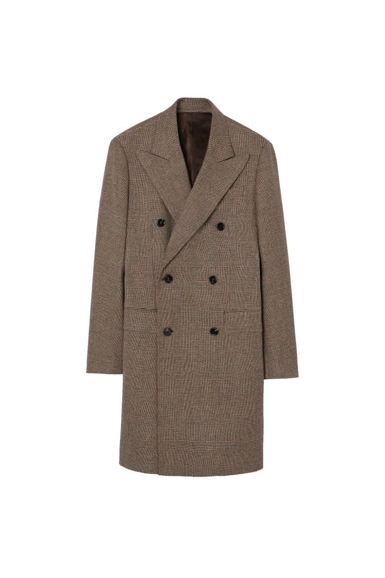 Wool Linen Blend Denbury Tailored Coat, Alternate, color, Soap beige/brown