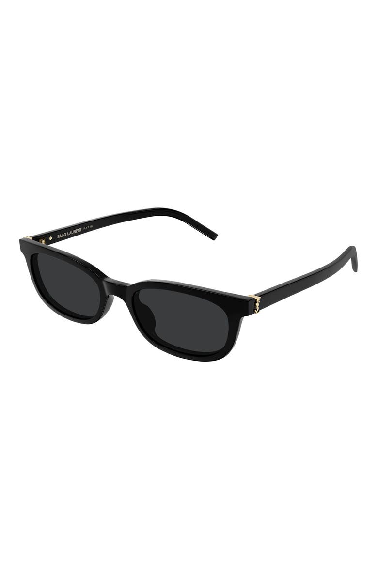 SL M160 53mm Polarized Cat Eye Sunglasses, Alternate, color, BLACK